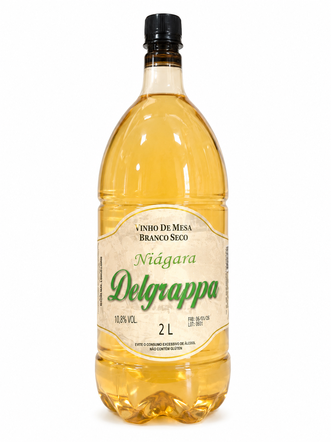 VINHO DE MESA BRANCO SECO 2 LT DELGRAPPA