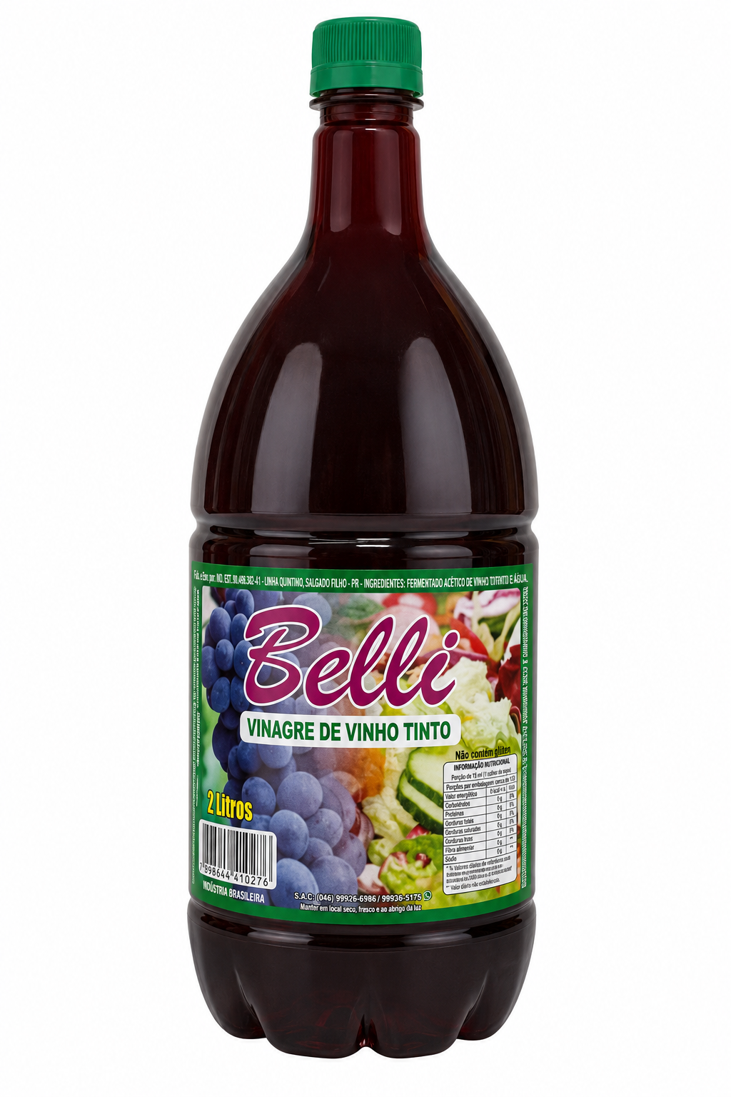 VINAGRE DE VINHO TINTO BELLI 2 LTS