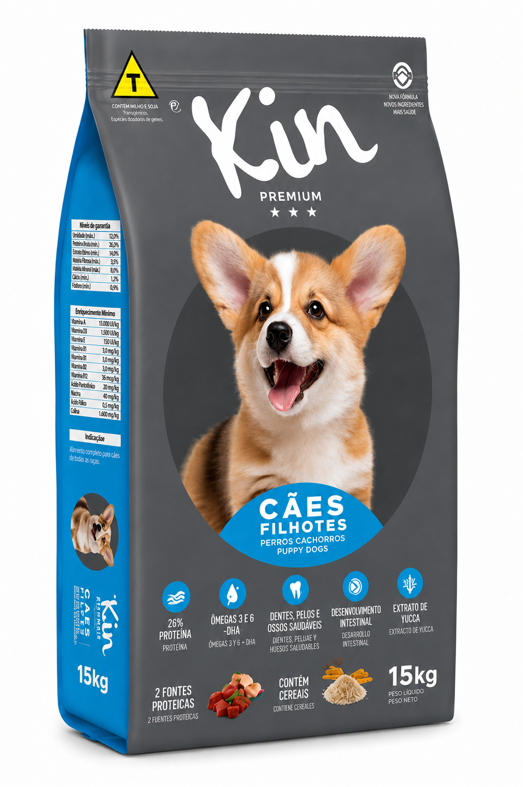 KIN DOGS PREMIUM CÃES FILHOTES 15 KGS