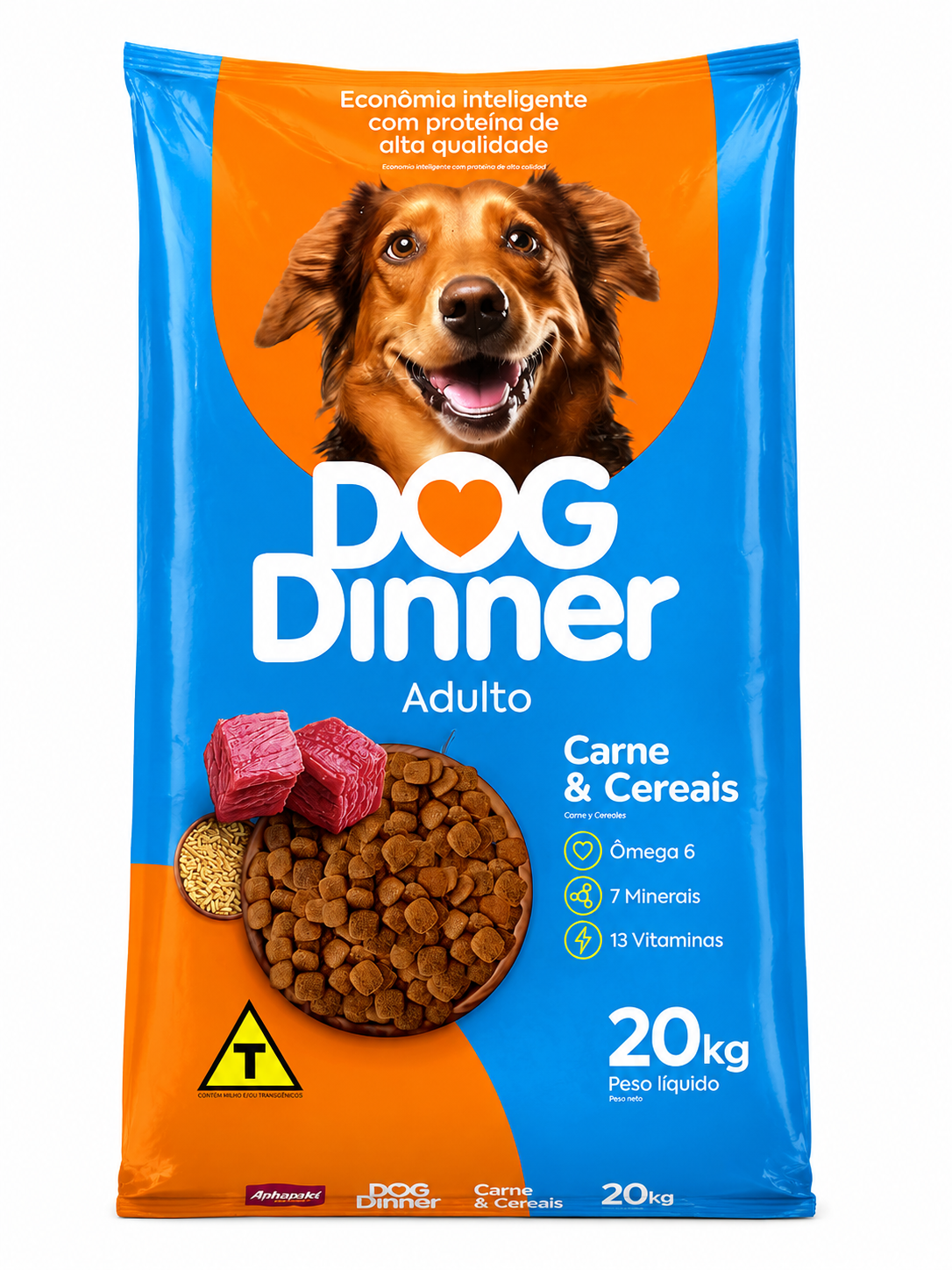 DOG DINNER ADULTO CARNE E CEREAIS 20 KGS