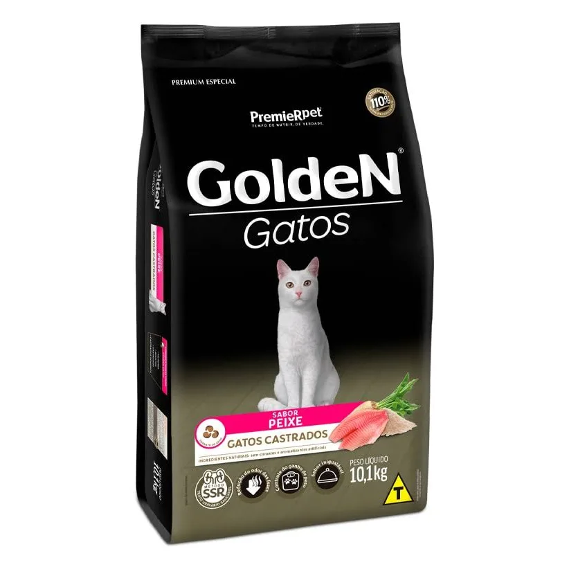 GOLDEN GATOS CASTRADOS PEIXE 10,1 KGS