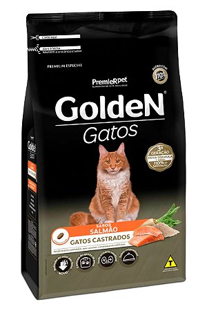 GOLDEN GATOS CASTRADOS SALMÃO  10,1 KGS