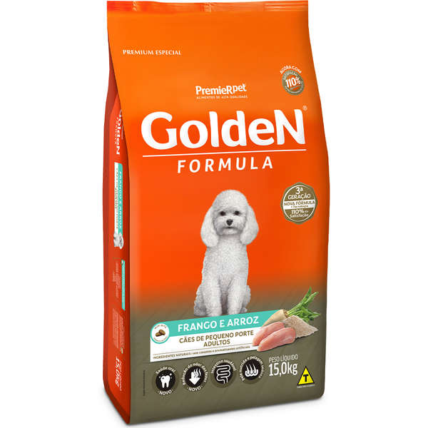 GOLDEN CÃES DE PEQUENO PORTE FRANGO E ARROZ  15 KGS