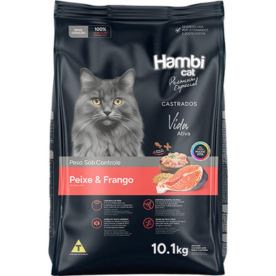 HAMBI CAT PEIXE E FRANGO 10,1 KGS