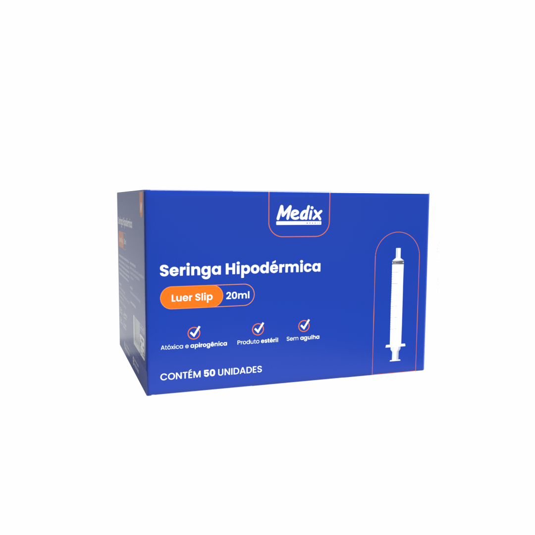 SERINGA HIPODÉRMICA DESCARTÁVEL 20 ML