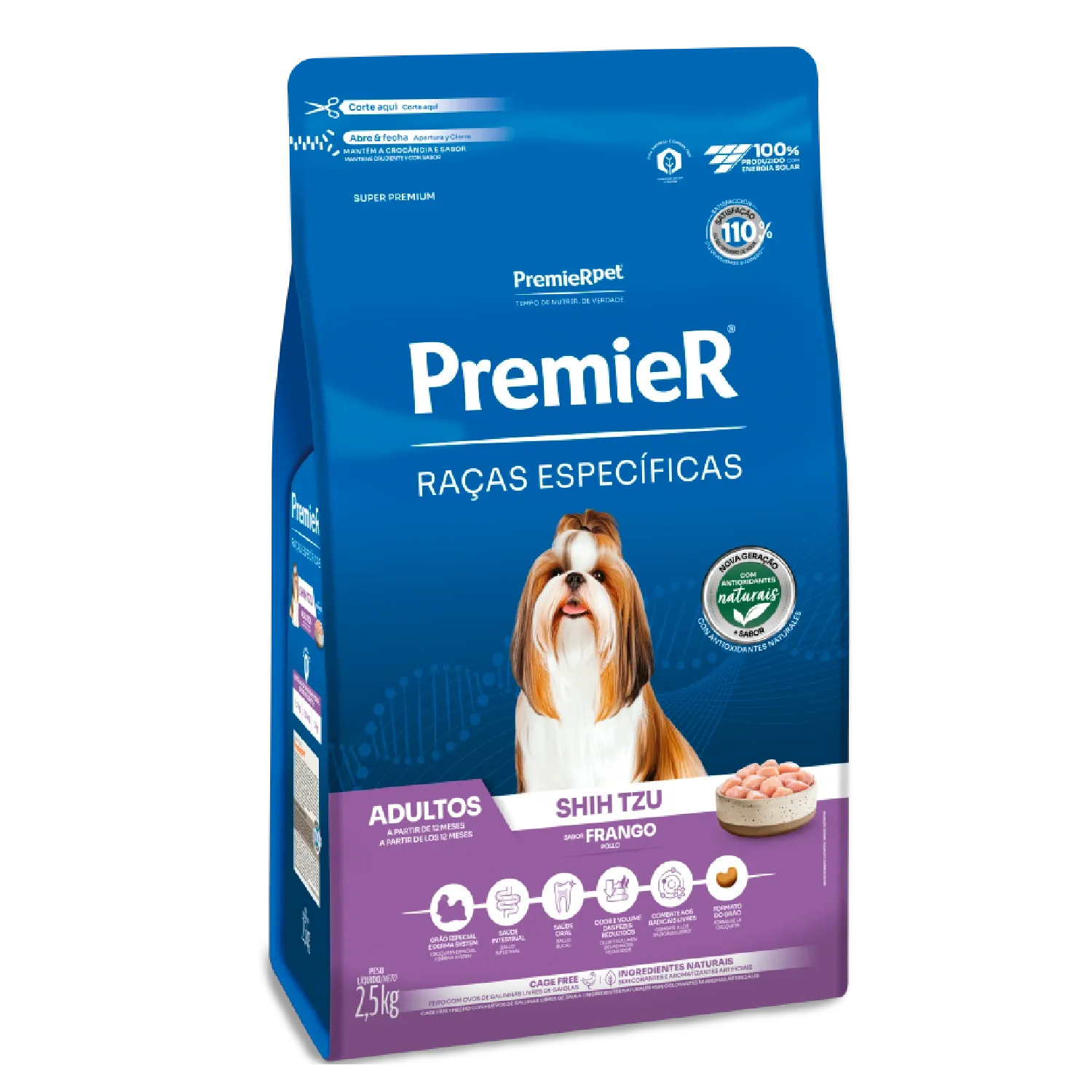 PREMIER SHIH TZU - ADULTOS - FRANGO 2,5 KGS