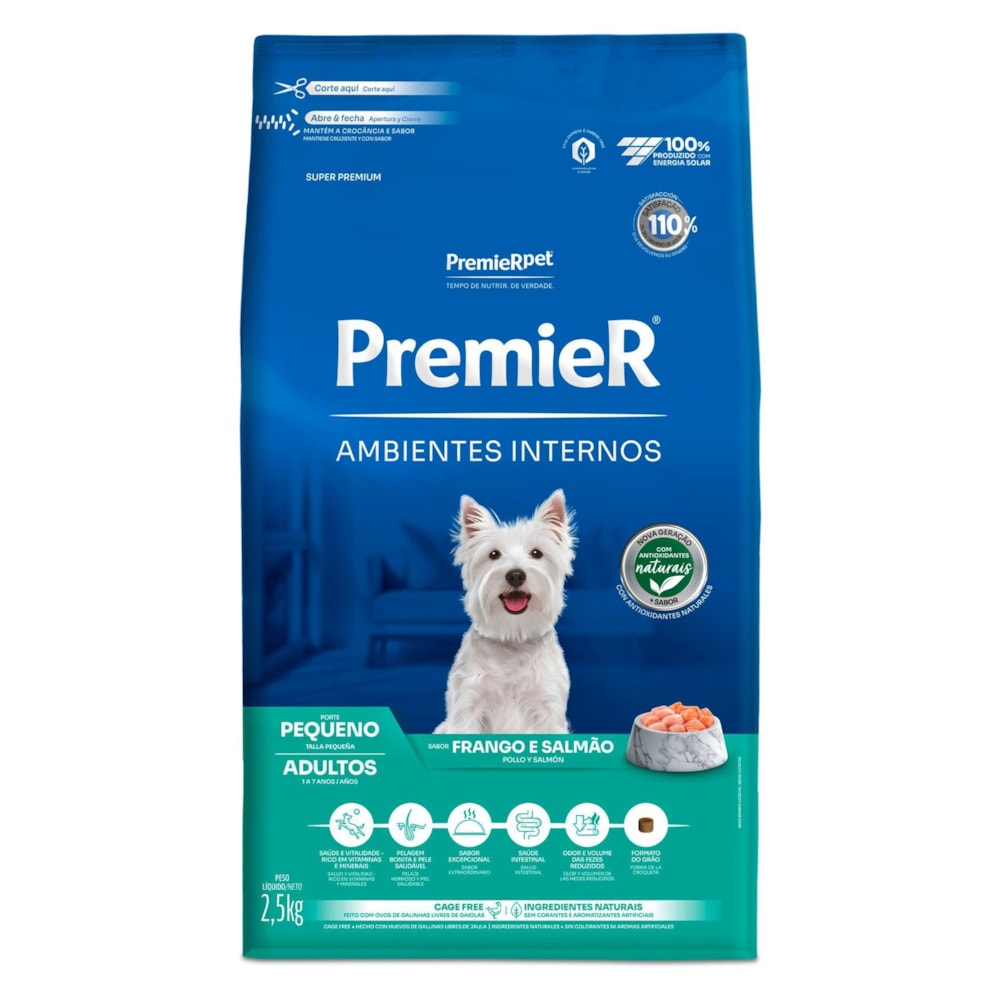 PREMIER AMBIENTES INTERNOS PORTE PEQUENO ADULTOS 2,5KG