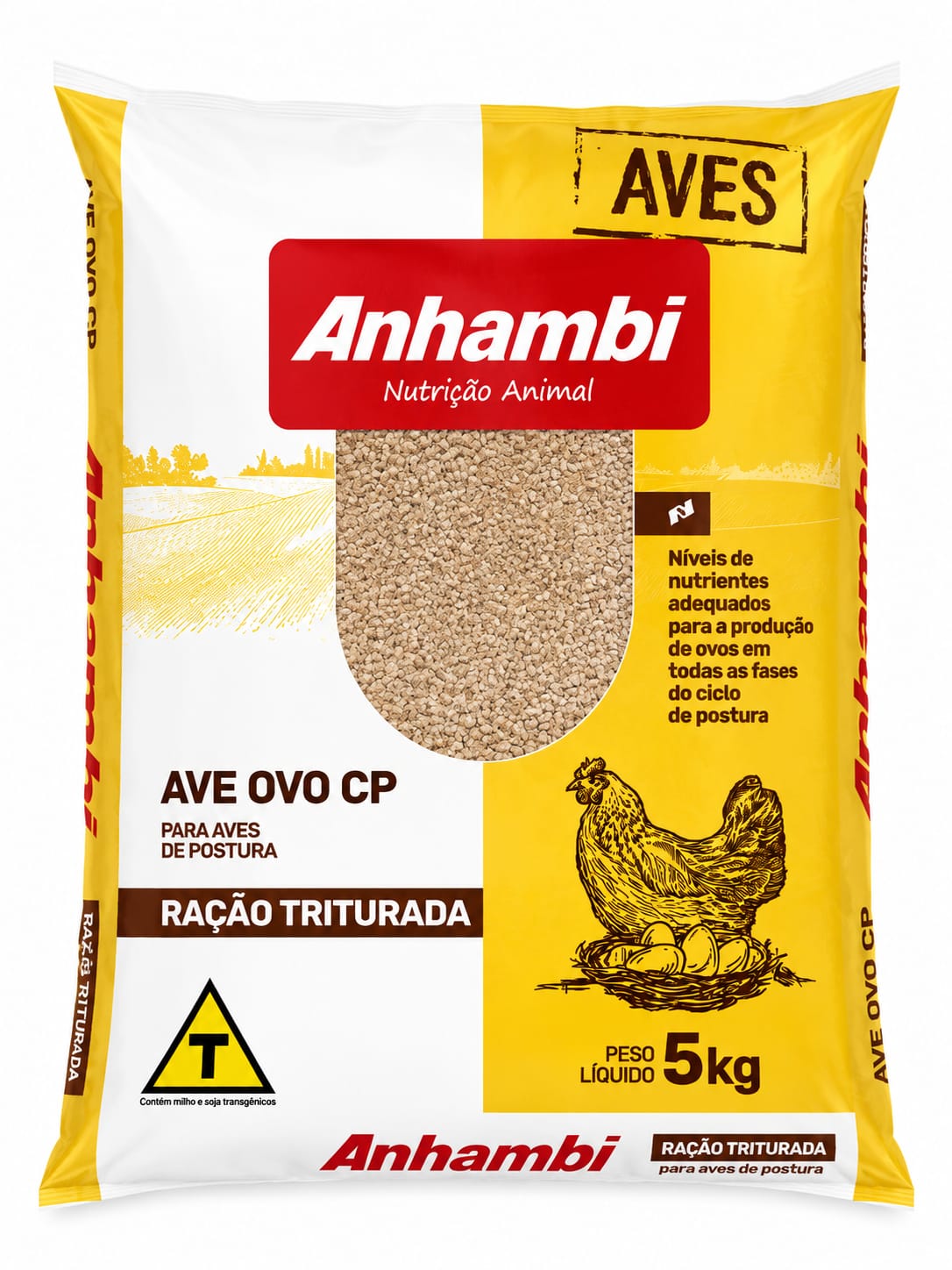 ANHAMBI AVE OVO CP - TRITURADA 5 KGS (RAÇÃO PRONTA)