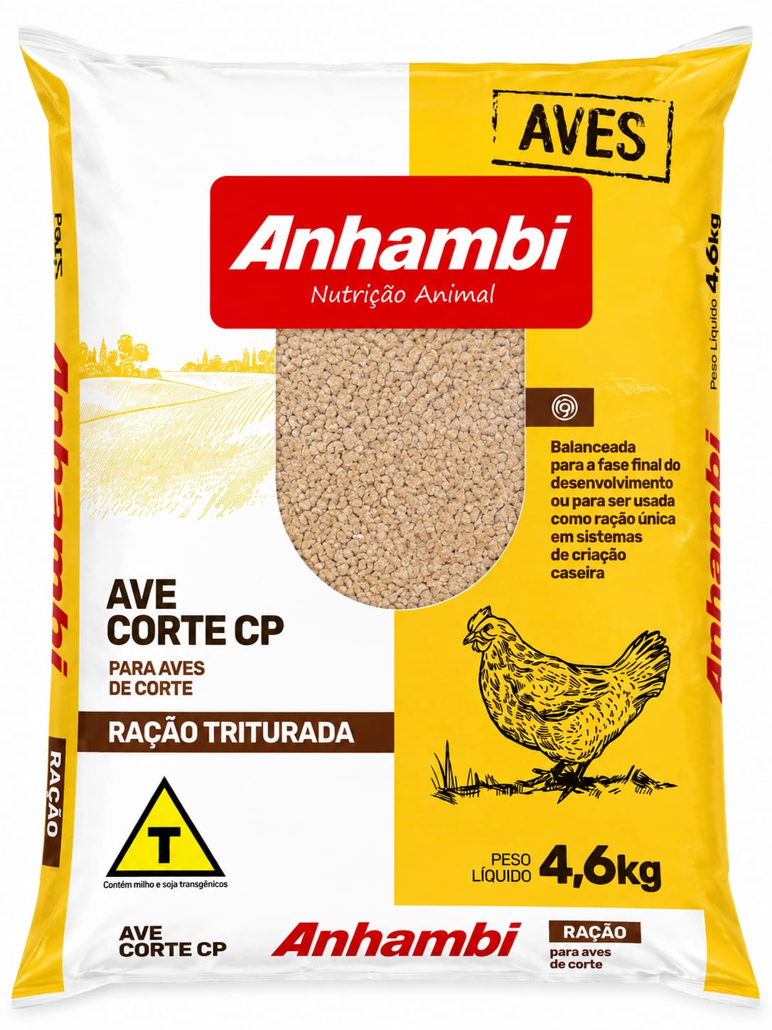 ANHAMBI AVE CORTE CP - TRITURADA 4,6 KGS (RAÇÃO PRONTA)