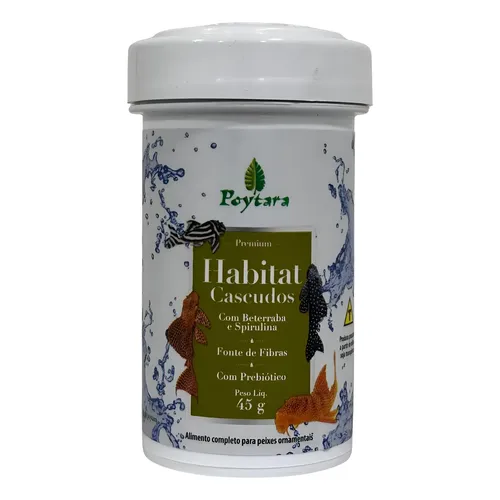 RAÇÃO HABITAT CASCUDO PREMIUM 45g