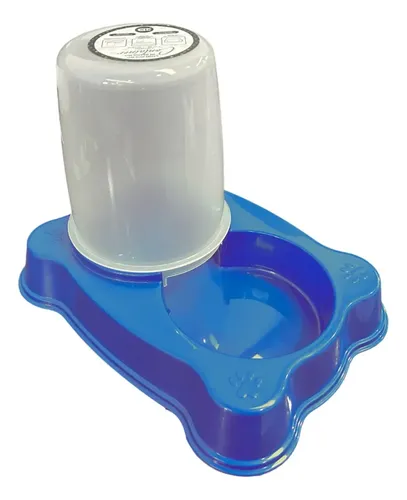 COMEDOURO E BEBEDOURO CONTAINER AUTOMÁTICO 2D PET AZUL