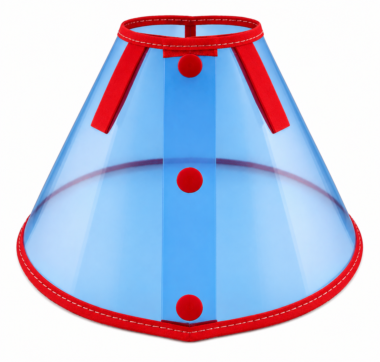 COLAR ELIZABETANO REFORÇADO TAMANHO P VERMELHO