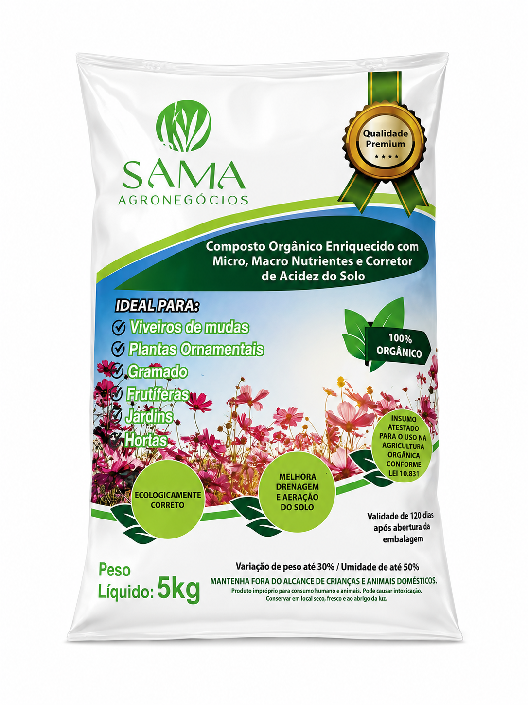 COMPOSTO ORGÂNICO 5 KG