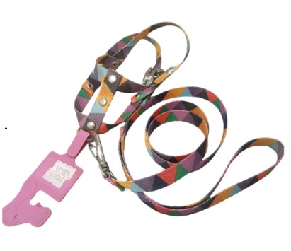 GUIA + PEITORAL NYLON SIMPLES N0 PARA CÃES DE 0 A 1KG