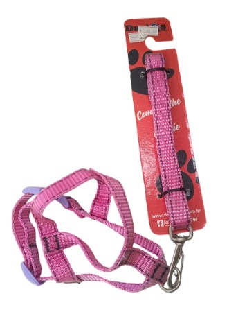 GUIA + PEITORAL SEDA N1 PARA CÃES DE 1 A 2KG