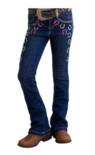 CALÇA FLARE FEMININA INFANTIL BORDADA COM BRILHO