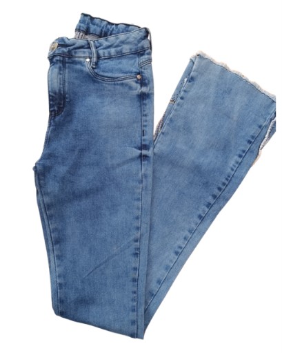 CALÇA FLARE FEMININA BORDADA COM BRILHO CINTURA ALTA