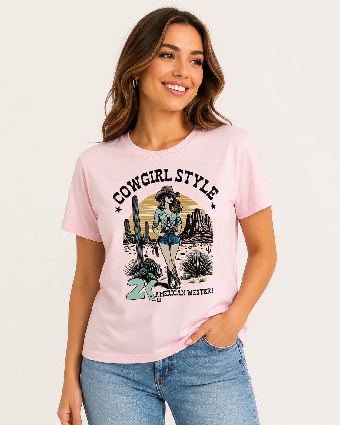 CAMISETA ESTAMPADA FEMININA 2K - TAMANHO GG