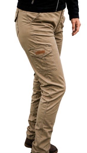 CALÇA CARGO REGALO CAMPEIRO FEMININA BEGE ESCURO-  TAMANHO 46