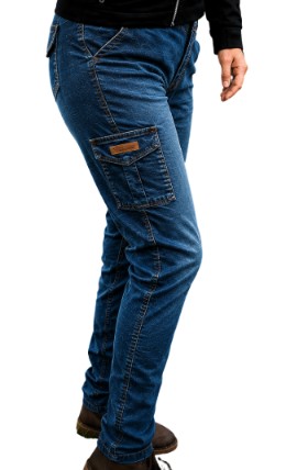 CALÇA CARGO REGALO CAMPEIRO FEMININA JEANS-  TAMANHO 48