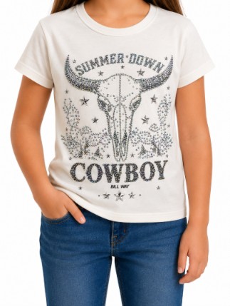 T-SHIRT ADULTA SIMMER DOWN COWBOY FEMININA BILL WAY
