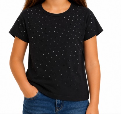 T-SHIRT INFANTIL BLACK FEMININA BILL WAY