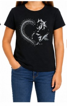 T-SHIRT ADULTA LOVE HORSE FEMININA BILL WAY