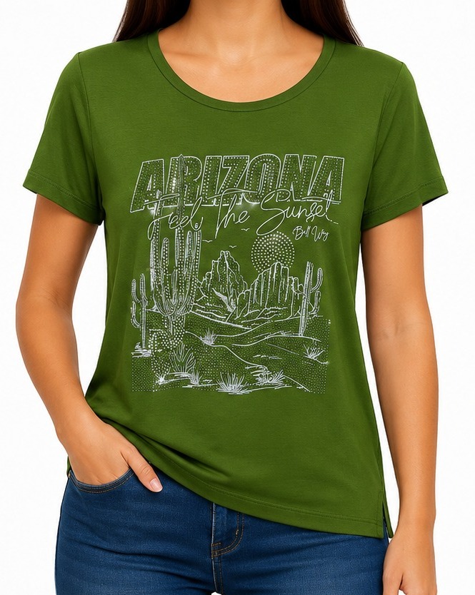 T-SHIRT ADULTA ARIZONA FEMININA BILL WAY