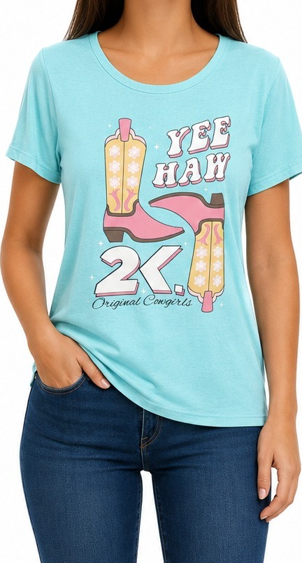 CAMISETA ADULTA FEMININA 2K JEANS- TAMANHO GG