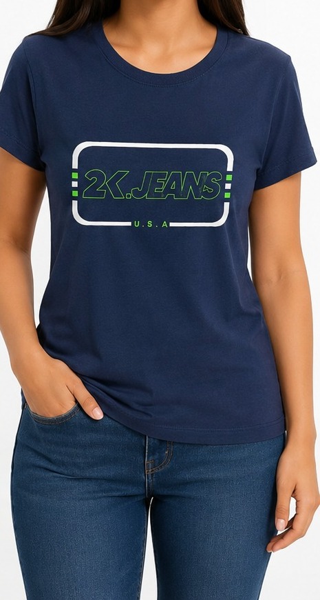 CAMISETA ADULTA FEMININA 2K JEANS- TAMANHO G