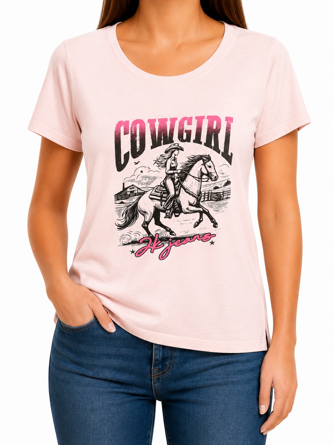 CAMISETA ADULTA FEMININA 2K JEANS- TAMANHO M