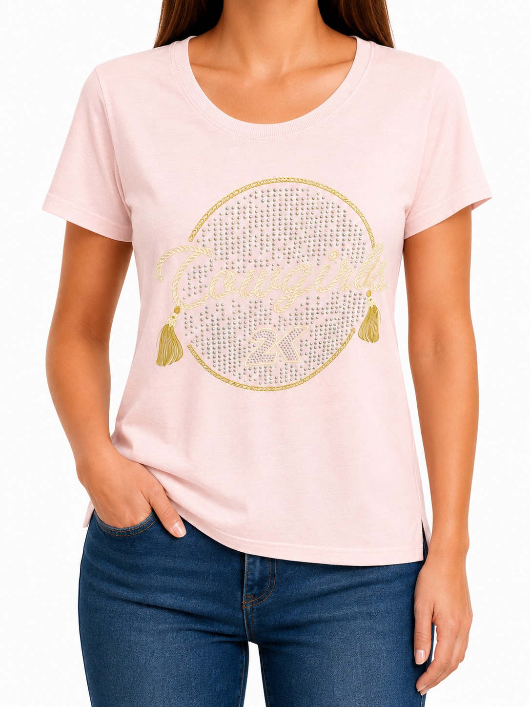 CAMISETA ADULTA FEMININA 2K JEANS- TAMANHO M