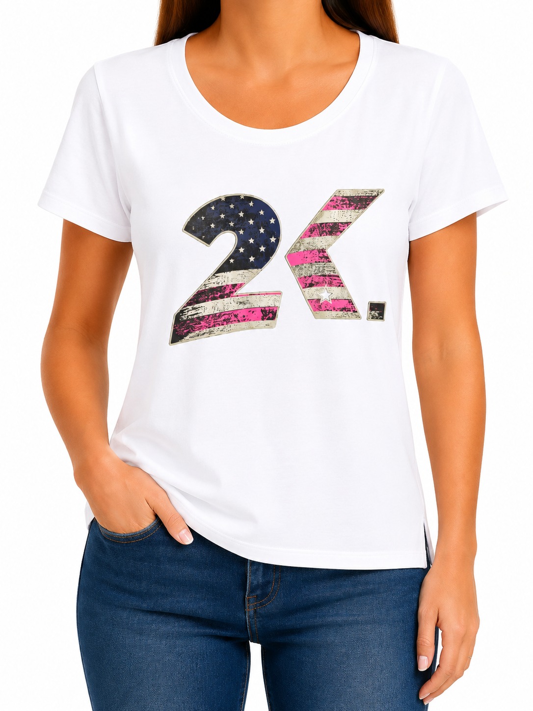 CAMISETA ADULTA FEMININA 2K JEANS- TAMANHO XG