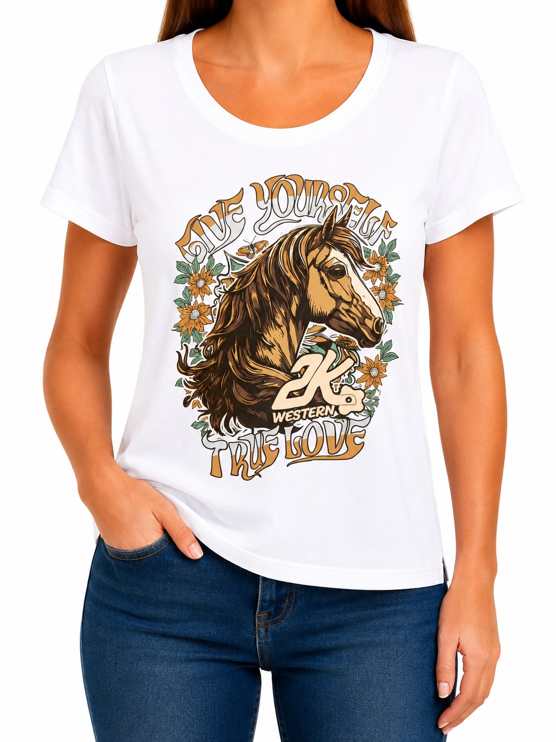 CAMISETA ADULTA FEMININA 2K JEANS- TAMANHO G