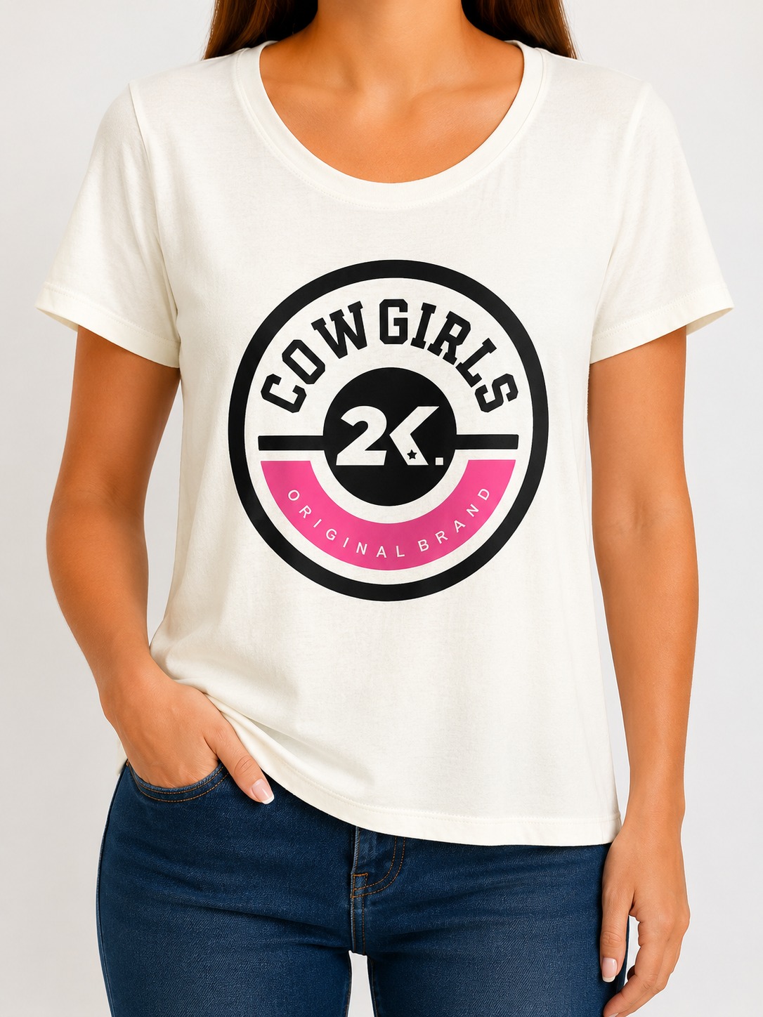 CAMISETA ADULTA FEMININA 2K JEANS- TAMANHO GG