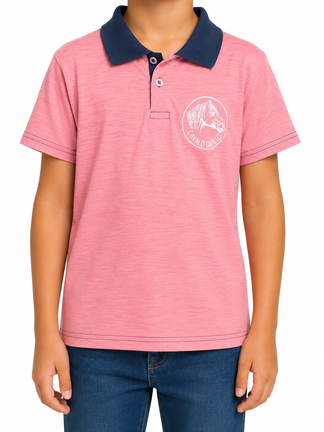 CAMISETA POLO INFANTIL CAMPEIRA MASCULINA- TAMANHO 06