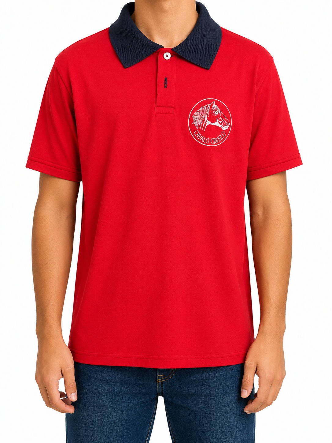 CAMISETA POLO INFANTIL CAMPEIRA MASCULINA- TAMANHO 12