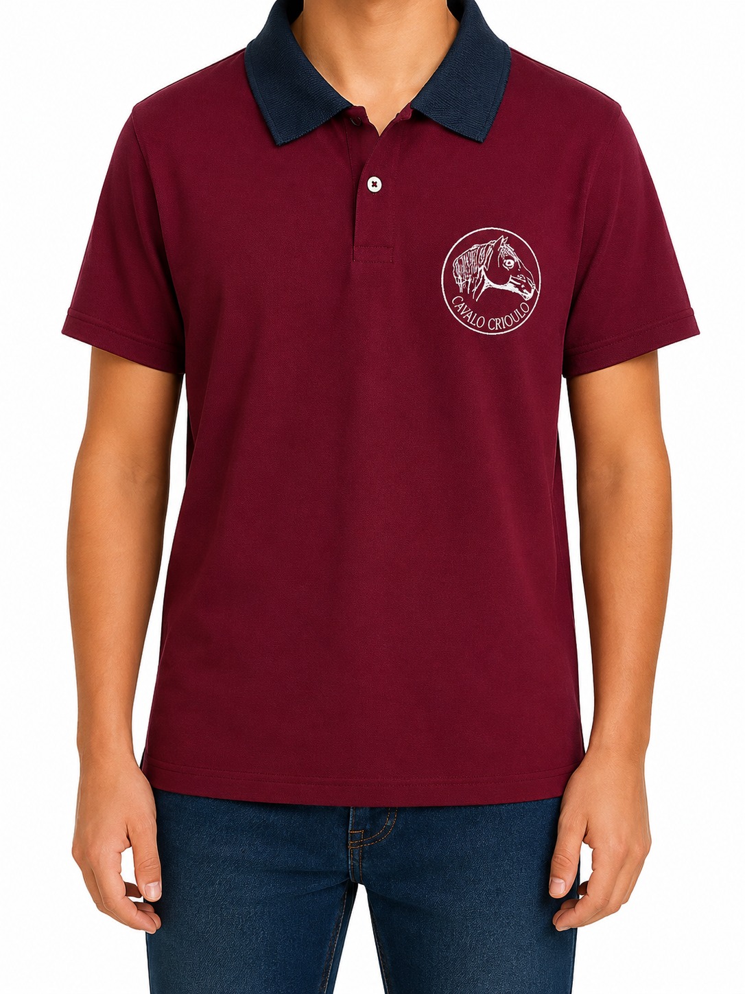 CAMISETA POLO INFANTIL CAMPEIRA MASCULINA- TAMANHO 14