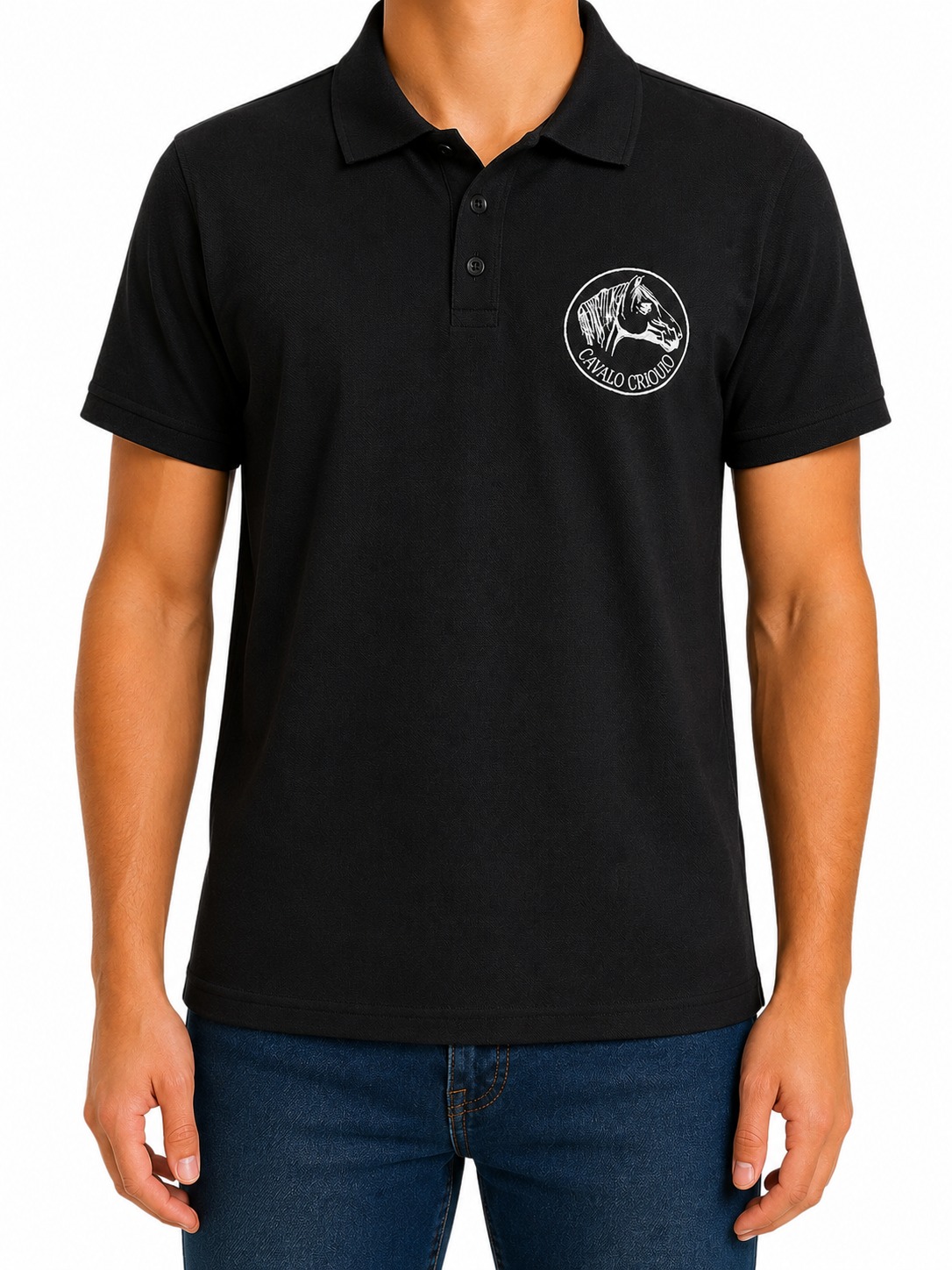 CAMISETA POLO INFANTIL CAMPEIRA MASCULINA- TAMANHO 14