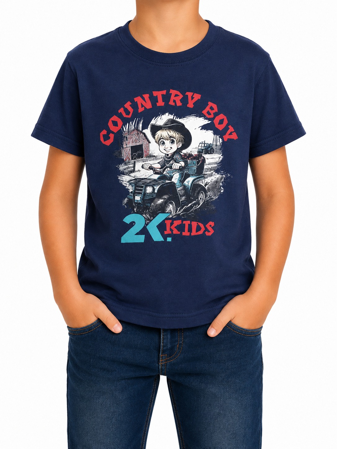 CAMISETA INFANTIL MASCULINA 2K JEANS- TAMNHO 02