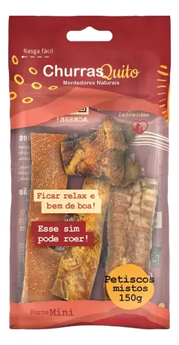 MORDEDOR NATURAL PETISCOS MISTOS 150G