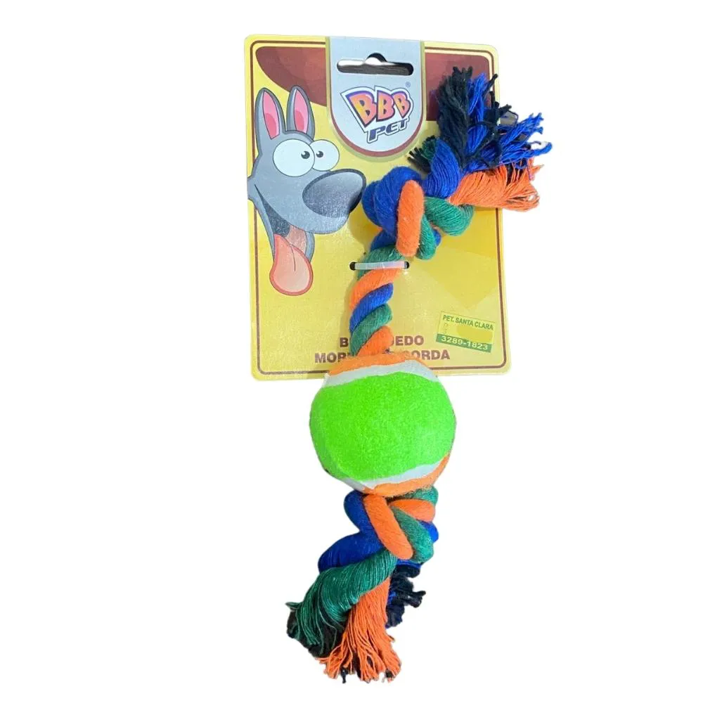BRINQUEDO MORDEDOR CORDA COM BOLA NY SMALL