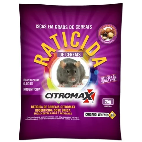 RATICIDA SEMENTES CEREAIS 25 G