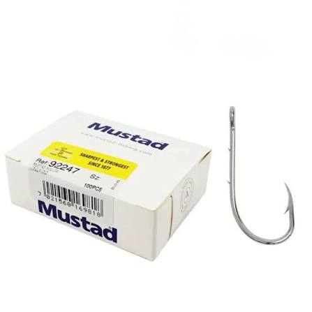 ANZOL MUSTAD 92247 NICKEL 5/0 MUSTAD UN
