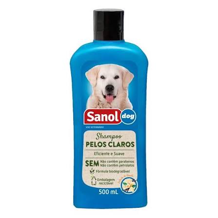 SHAMPOO PELOS CLAROS SANOL DOG 500ML