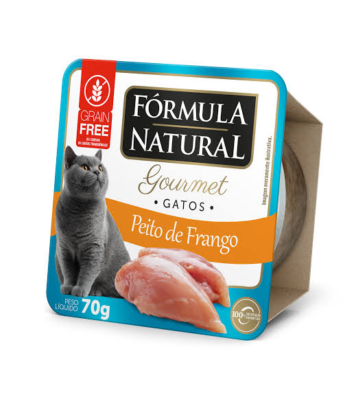 RAÇÃO UMIDA FÓRMULA NATURAL FRESH MEAT GOURMET GATOS PEITO DE FRANGO- 70 G
