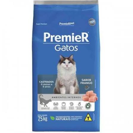 PREMIER GATOS CASTRADOS FRANGO 1,5 KG