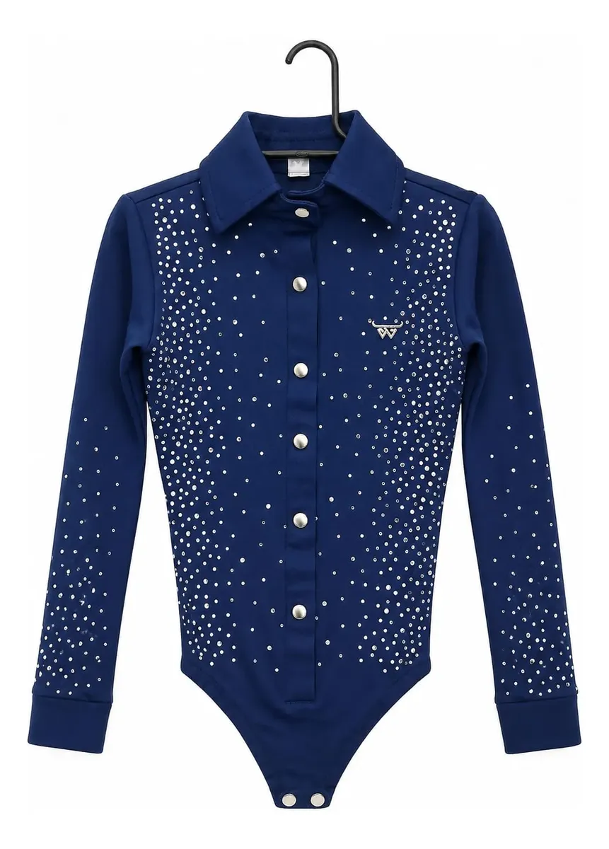 BODY COM BRILHO AZUL MARINHO BILL WAY INFANTIL