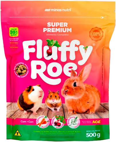 FLUFFY ROE - PARA PEQUENOS ROEDORES 500 GR