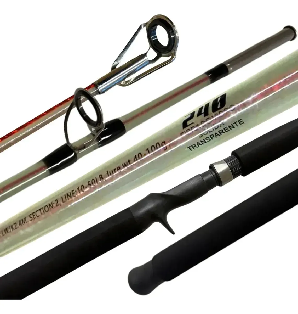 VARA MOLINETE PTCK 2P 1030LBS 1,50M PD147T- TRANSPARENTE